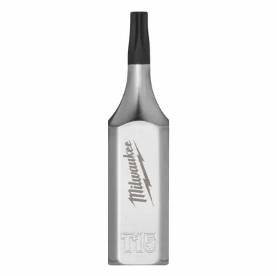 MILWAUKEE Bit Socket: 1/4 in Drive Size, Torx Tip, T15 Tip Size, 1 9/16 in Overall Lg - Security Torx Bit Sockets