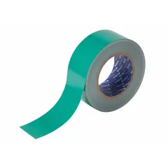 Solid green polyester floor marking tape, 2 inches wide by 100 feet long, with an 8 mil thickness. Designed for marking aisles, work zones, and storage areas in industrial facilities. No legend printed on the tape.