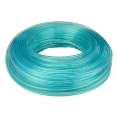 Metric polyurethane tubing with 6.5 mm inner diameter and 10 mm outer diameter, 500 ft length, blue color. Hardness Shore A 90 to 95, maximum operating pressure 170 psi at 180°F. Suitable for pneumatic and fluid transfer in industrial automation and machine building.