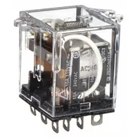 OMRON Flange Mount Relay: Surface (Top Flange) Mounted, 10 A Current Rating, 240V AC, 3PDT (MPN LY3F-AC240)