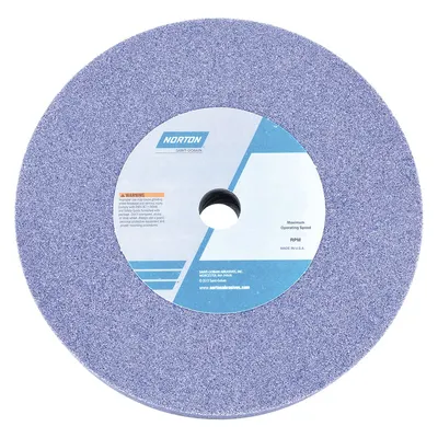 NORTON Straight Grinding Wheel: Type 1, 10" x 1" x 3", 32A46-KVBE - Grinding Wheels for Moderate-to-Heavy Grinding of Tool Steels