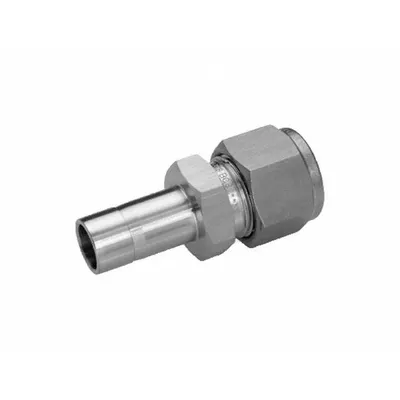 HAM-LET Compression Fitting Adapter: 8 mm OD x 1/2 in OD Fitting Size - Double-Ferrule Stainless Steel Fittings