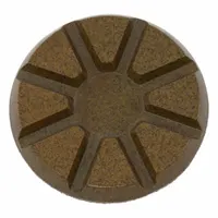 HUSQVARNA Polishing Tool: Extra Hard/Extra Soft/Hard/Medium/Soft, 200 Grit, Blue, 8 Segments, Round (MPN VARI-POLISH VP 200GR D-3")