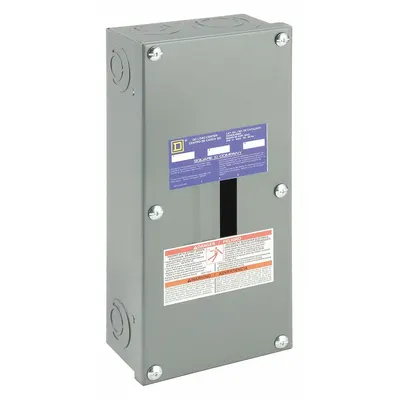 SQUARE D Load Center: 60 A Amps, 208Y/120/240V AC, 3 Spaces, 65kA, 0 Max. No. of Tandem Breakers - Square D QO - Main Lug Load Centers