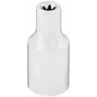 WESTWARD Socket: 1/4 in Drive Size, E4 Socket Size, External Torx, Std, Chrome, 1 7/8 in Overall Lg