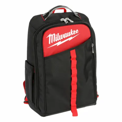 MILWAUKEE Tool Backpack: 11 13/16 in W 7 7/8 in D 19 5/8 in H, Ballistic Nylon - Ballistic Nylon Tool Backpacks