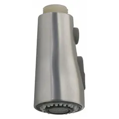 Replacement pull down sprayhead for kitchen faucets. Provides a flexible spray pattern for rinsing dishes and cleaning sinks. Suitable for residential and light commercial plumbing applications.