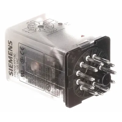 Siemens Plug-In Relay: Socket Mounted, 10 A Current Rating, 24V AC, DPDT, 8 Pins/Terminals - Socket-Mounted Relays
