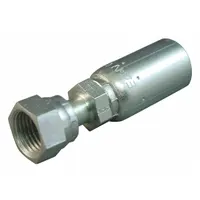 KURT Hydraulic Crimp Fitting: Carbon Steel, Straight, -16 For Hose Dash Size, Female x Male (MPN FFX-16-16)
