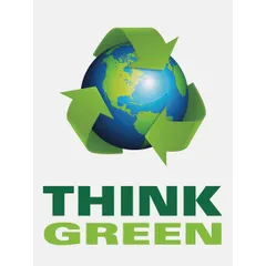 This 22 in x 17 in poster promotes environmental awareness and sustainable practices. The clear film laminate protects the printed surface from dirt and moisture. Suitable for placement in workshops, break rooms, or hallways. No frame included; write-on surface not supported.