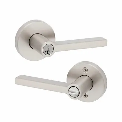 KWIKSET Door Lever Lockset: Office Lever Locksets, Nickel