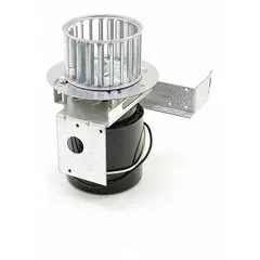 This inducer assembly is designed for use in heating equipment to draw combustion gases through the heat exchanger and exhaust them outdoors. It includes an O-shroud and an integrated pressure switch. Suitable for commercial and industrial HVAC systems requiring replacement of the inducer assembly.