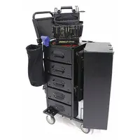 MOBILE SHOP Tool Utility Cart: Black / Black Drawer, 16 in Wd, 36 in Dp, 39 1/2 in Ht, No Lid (MPN MS-H3O-EMTY)