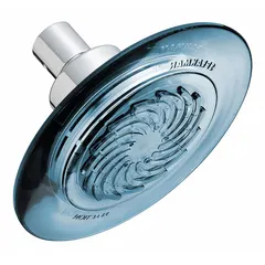 Single-pattern fixed showerhead with brass and plastic construction. Delivers a consistent 1.5 gpm flow rate. Suitable for commercial and industrial washroom installations where a durable, fixed spray pattern is required.