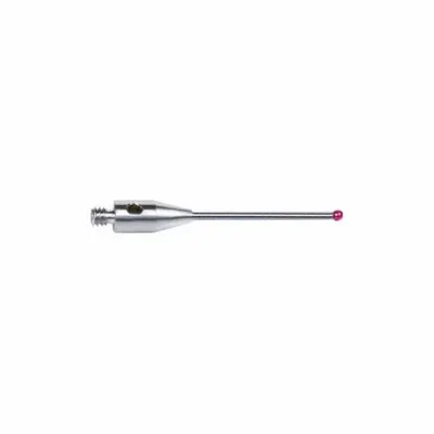 INSIZE M2 Stylus: CMM Straight Stylus, Ball, Straight, 0.157 in Ruby Ball Tip - Straight CMM Styli
