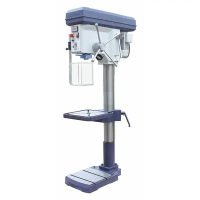 Dayton Floor Drill Press: Belt Drive, Fixed Speed, 150 RPM – 4,000 RPM, 230V AC /Three-Phase - Floor Stand Drill Presses with Manual Downfeed