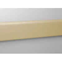 PAWLING CORP Wall Guard: WG-4, PVC, Tan, 4 in Overall Ht, 12 ft Overall Lg (MPN WG-4-12-3)
