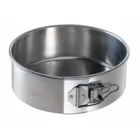 CHICAGO METALLIC Cake Pan: Springform Cake Pan Pan, Aluminum, Uncoated, 8 1/2 in Overall Dia, Silver (MPN 40408)