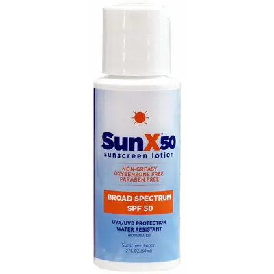 SUNX Sunscreen: 50 SPF, Lotion