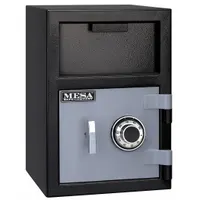 Cash Depository Safe: Key Lock, 0.8 cu ft Capacity, Steel, 20 1/4 in H x 14 in W x 14 in D (MPN MFL2014C)