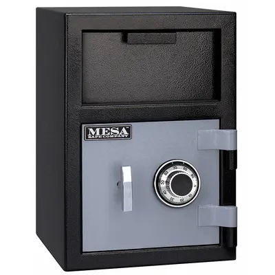 MESA SAFE Cash Depository Safe: Key Lock, 0.8 cu ft Capacity, Steel - Key Lock Depository Safes