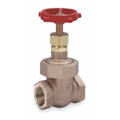 MILWAUKEE VALVE Gate Valve: 1/2 in, Bronze, Non-Rising, FNPT x FNPT - Non-Rising Stem Bronze General Purpose Gate Valves