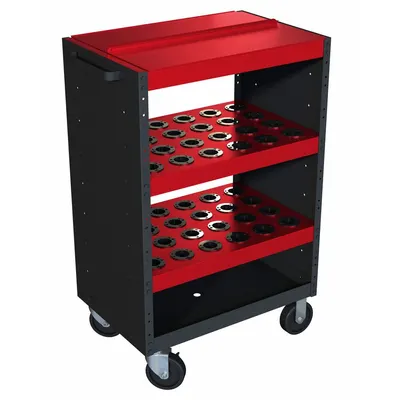 HUOT Tool Holder Cart: For NMTB40 Taper - Shielded CNC Toolholder Carts