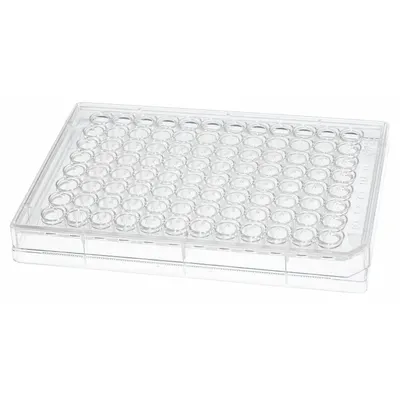CELLTREAT Well Plate: Sterile, 96 Wells, 300 mL, 127.8 mm Dia, RNase/DNase Free, Round - Cell Culture Plates