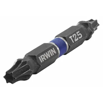 IRWIN Double Ended Driver Bit: Imperial, Impact, T25 – Torx Bit Size and Type Side 1 - Double-Ended Driver Bits