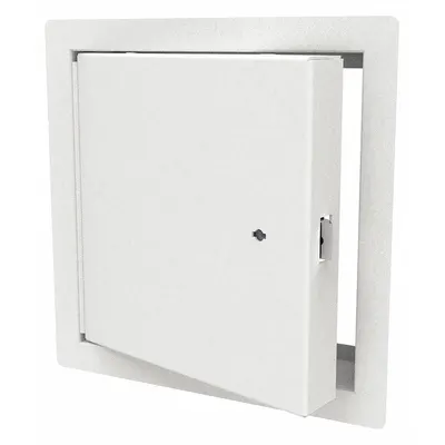 BABCOCK-DAVIS Access Door: 24 in Ht, 18 in Wd, Piano Hinge, Exposed Flange, Steel - Locking Access Doors
