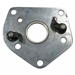 Replacement side plate assembly for the brake end of Dayton hoists. This component secures and supports the braking mechanism during lifting operations in industrial and material handling applications.
