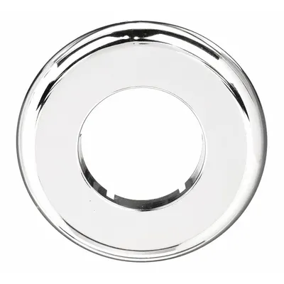 DEARBORN BRASS Split Flange: Plastic, Chrome-Plated, 1 1/2 in Fits Pipe Size - Split-Flange Escutcheons