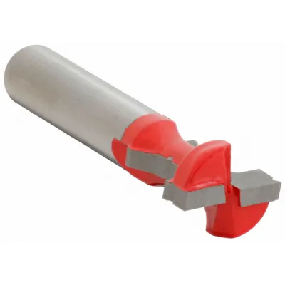 FREUD Key Hole Bit: Fractional Inch, Carbide, 25/64 in Cutter Dia., 7/16 in Lg of Cut - Hinge-Mortise Profile Router Bits