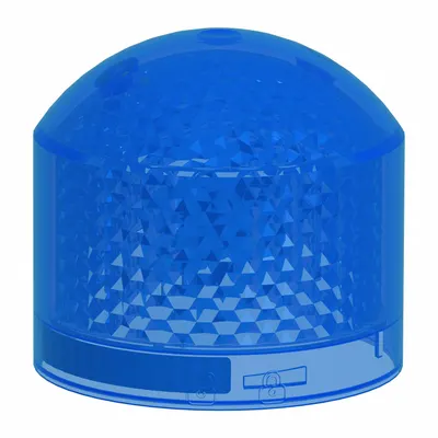SCHNEIDER Tower Light Module: Flashing, 24V AC/DC, Blue, 2 13/16 in Overall Dia - Flashing Light Modules