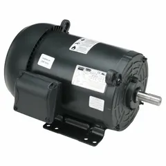Totally enclosed fan-cooled (TEFC) 3-phase AC motor with rigid base mount. Delivers 3 hp at 3515 RPM (60 Hz) on 230/460V AC, with full load current of 7.52/3.76 A. Suitable for continuous duty applications such as pumps, fans, conveyors, and compressors.