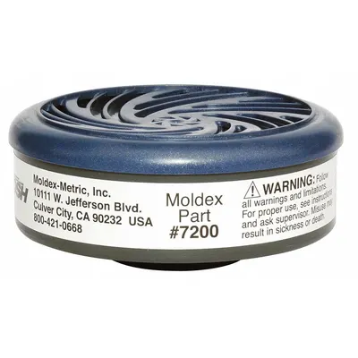 MOLDEX Cartridge: White Color, Moldex 7000 Series/Moldex 7800 Series/Moldex 9000 Series - Moldex 7000, 7800, or 9000 Reusable Respirators Compatible Filters & Cartridges