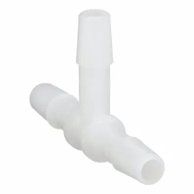 ELDON JAMES Barbed Tee: Barbed, 1/8 in ID x 1/8 in ID x 1/8 in ID Fitting Size, HDPE - Polyethylene Barbed Tube Fittings