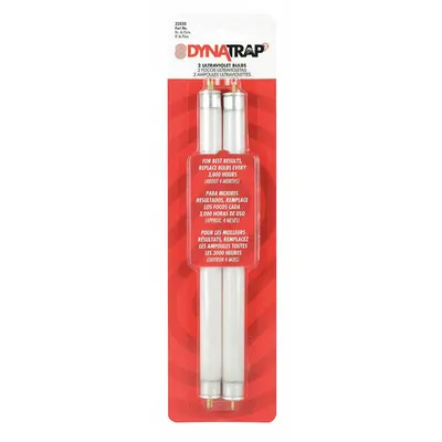 DYNATRAP Replacement Bulb: (2) Repl Bulbs, 6 W, 9 in Overall Ht - Electronic Insect Killer Accessories