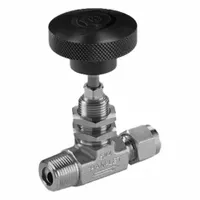 HAM-LET Plumbing Needle Valves: Inline Valve Body, 316 Stainless Steel, Integral Bonnet, Male, NPT (MPN H-395U-SS-NL-R-1/8-RS)