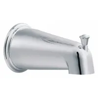 CFG Bathtub Spout with Pull Up Diverter: 1/2 in Connection Size, Slip-Fit Connection, Chrome Finish (MPN 41911)