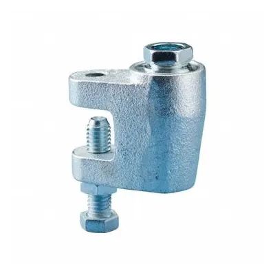 NVENT CADDY Rod Lock Beam Clamp: Electro-Galvanized Cast Iron, 1,100 lb Load Capacity - C-Clamp Style Beam Clamps