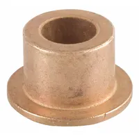 Flanged Sleeve Bearing: Bronze, SAE 841, 3/4 in Bore, 1 in OD, 1 1/4 in Lg, USDA H-1 Approved, 3 PK (MPN ECOF121620)