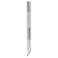 GENERAL Precision Knife: 1 9/16 in Blade Lg, 0.64 mm Blade Thick, Steel, 25/32 in Blade Wd, Angled (MPN 1902)