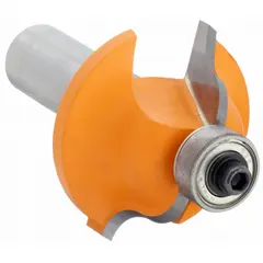 Carbide-tipped router bit for creating decorative Roman ogee profiles on wood, MDF, and composite materials. Cutter diameter of 1-1/8 in. Suitable for edge profiling in cabinet making, furniture building, and trim work.