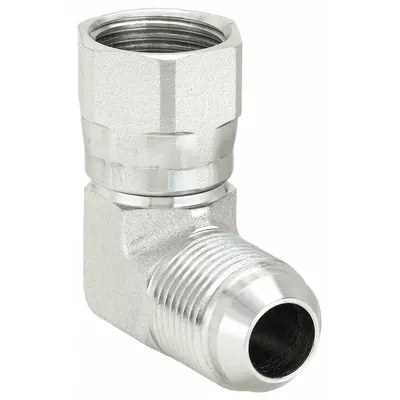 AEROQUIP Hydraulic Hose Adapter: 5/8 in x 5/8 in Fitting Size, Female x Male, JIC x JIC - JIC-to-JIC Steel Hydraulic Hose Adapters