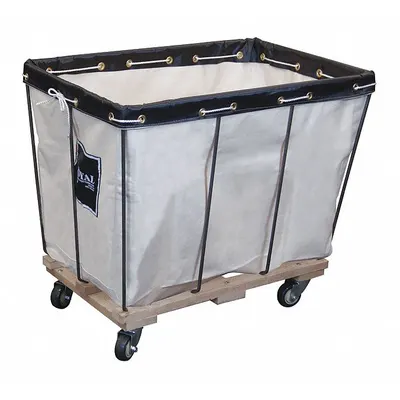 ROYAL BASKET TRUCKS Basket Truck: 21.9 cu ft, 600 lb, 42 in L x 30 in W x 30 in H, White - Basket Trucks with Removable Abrasion-Resistant Canvas Liner
