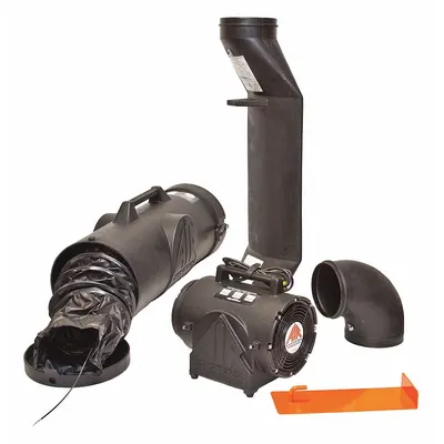 AIR SYSTEMS INTERNATIONAL Confined Space Fan Kit: 115 V AC, 8 in Duct Dia, 1/3 hp Horsepower - Explosionproof Axial Fans & Blowers