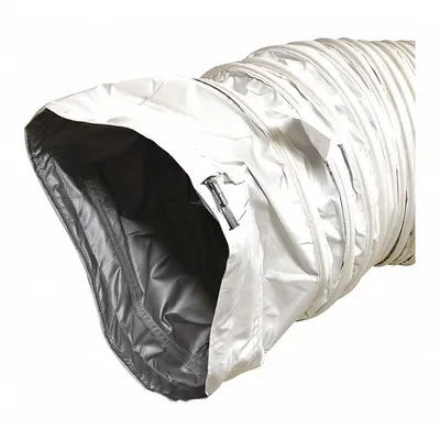 HEAT WAGON Portable Gas Heater Wire Reinforced Duct: Direct-Fired Portable - Ducting for Portable Gas Heaters