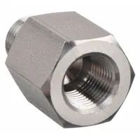 Metal Pipe Straight: Straight, 316 Stainless Steel, 1/8 in x 1/8 in, 6,400 psi, 1 1/32 in Lg (MPN 2-2 RA-SS)