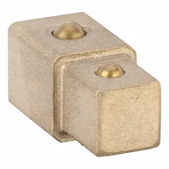 Non-sparking ratchet adapter for use with 3/8 in and 1/2 in drive sockets. Enables connection between different drive sizes in environments where spark-free operation is required. Suitable for industrial settings such as refineries, chemical plants, and grain facilities.